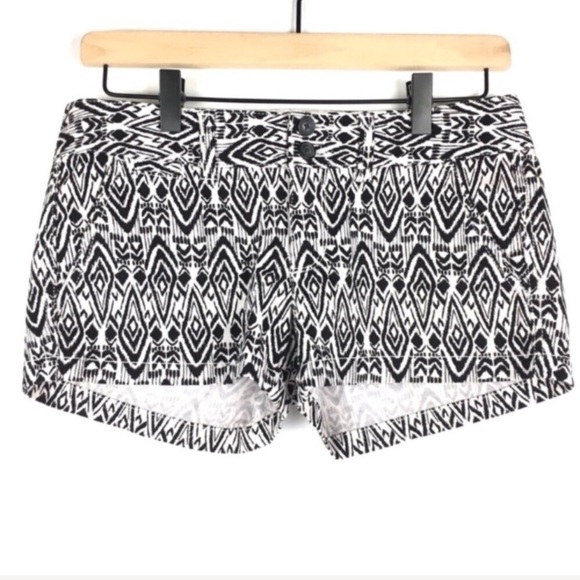 AMERICAN EAGLE Chino Shorts Ikat Aztec Southwestern Tribal Boho Stretch Size 0 - Picture 8 of 8